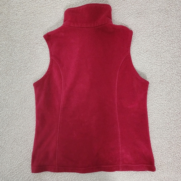 Columbia Red Fleece Vest Jacket - Picture 8 of 11
